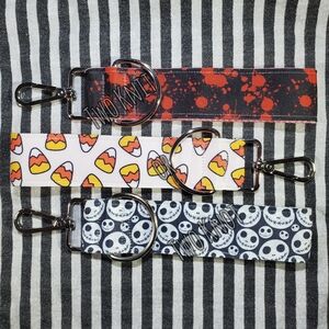 Hand Crafted Halloween Kid Adult Key Chains Wristlet Nightmare Before Christmas